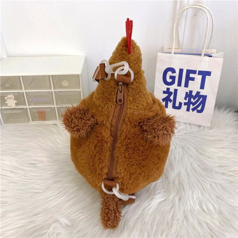ニワトリ バッグ ぬいぐるみ 可愛い キッズ レディース ショルダー