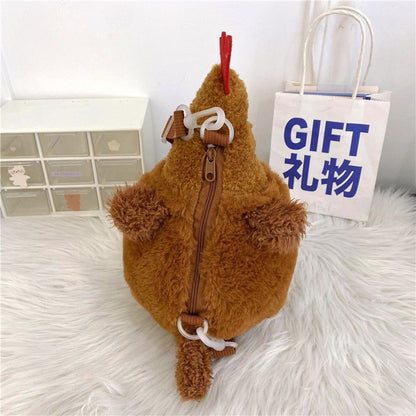 ニワトリぬいぐるみショルダー｜SNS映えユニークバッグ