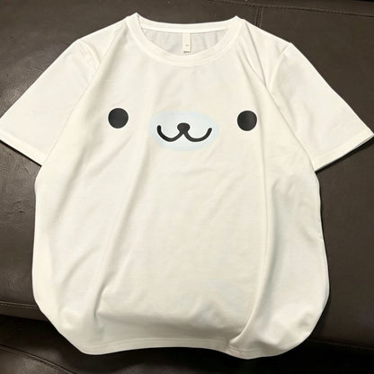 大人かわいいアザラシ柄Tシャツルームウェア