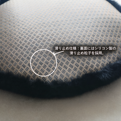 猫型ふわふわ厚手クッションラビットファー風チェアパッド自分へのご褒美ギフトにも最適