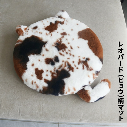 猫型ふわふわ厚手クッションラビットファー風チェアパッド自分へのご褒美ギフトにも最適
