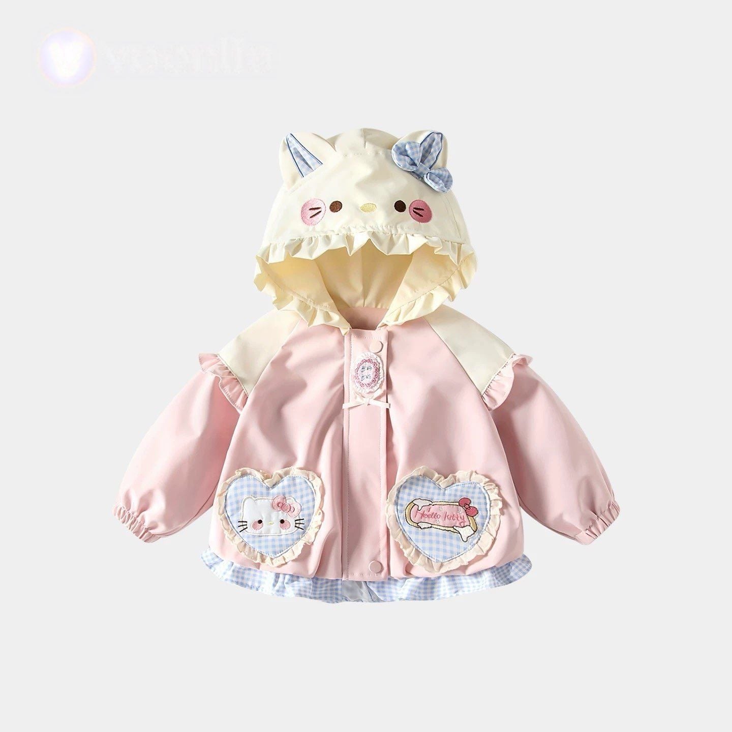 お洒落可愛い女の子春物ジャケット子供服プリンセス風アウター