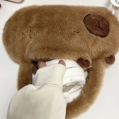 カピバラふわもこバッグ｜手提げ・肩掛け2WAY
