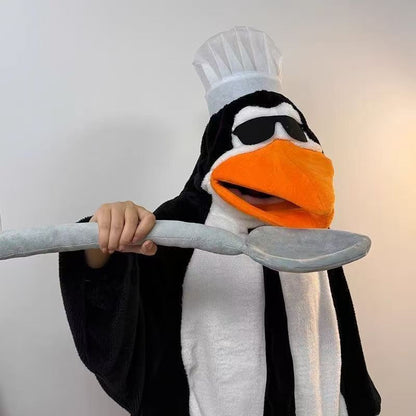 おもしろペンギン着ぐるみもこもこパジャマ連体服ルームウェア