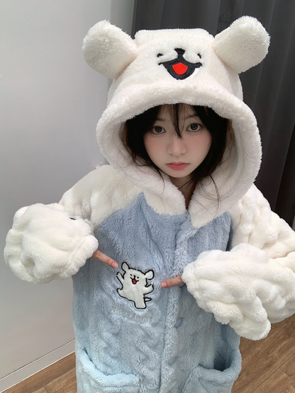 ゆるかわワンちゃん刺繍のルームウェア