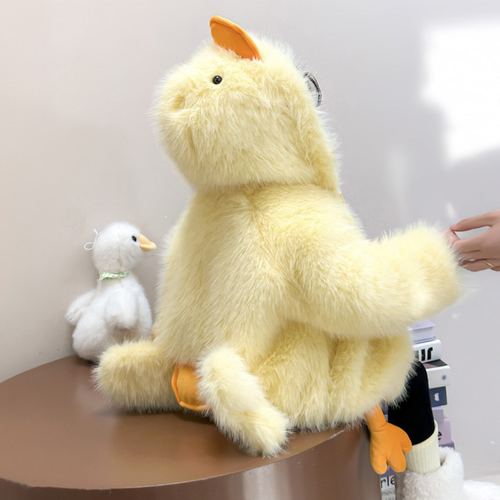 Capture all eyes this winter! Cute duck-designed padded boa jacket for kids 