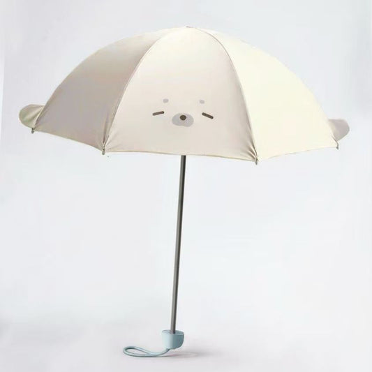 大人可愛いアザラシの折りたたみ晴雨兼用傘