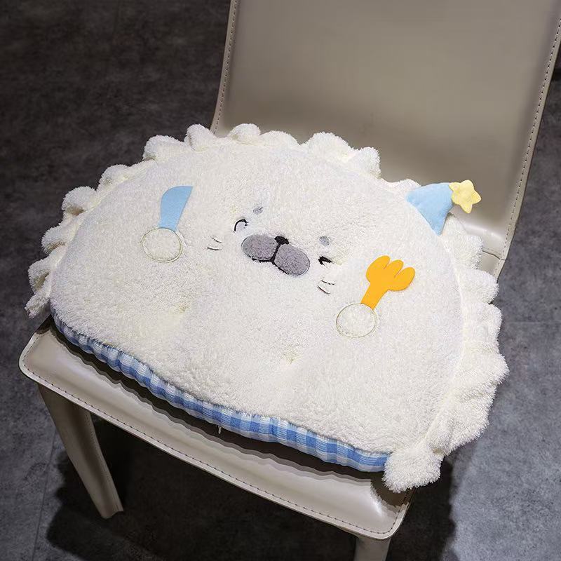 かわいいアザラシクッションオフィス長時間座り対策癒しお尻サポートチェアパッド