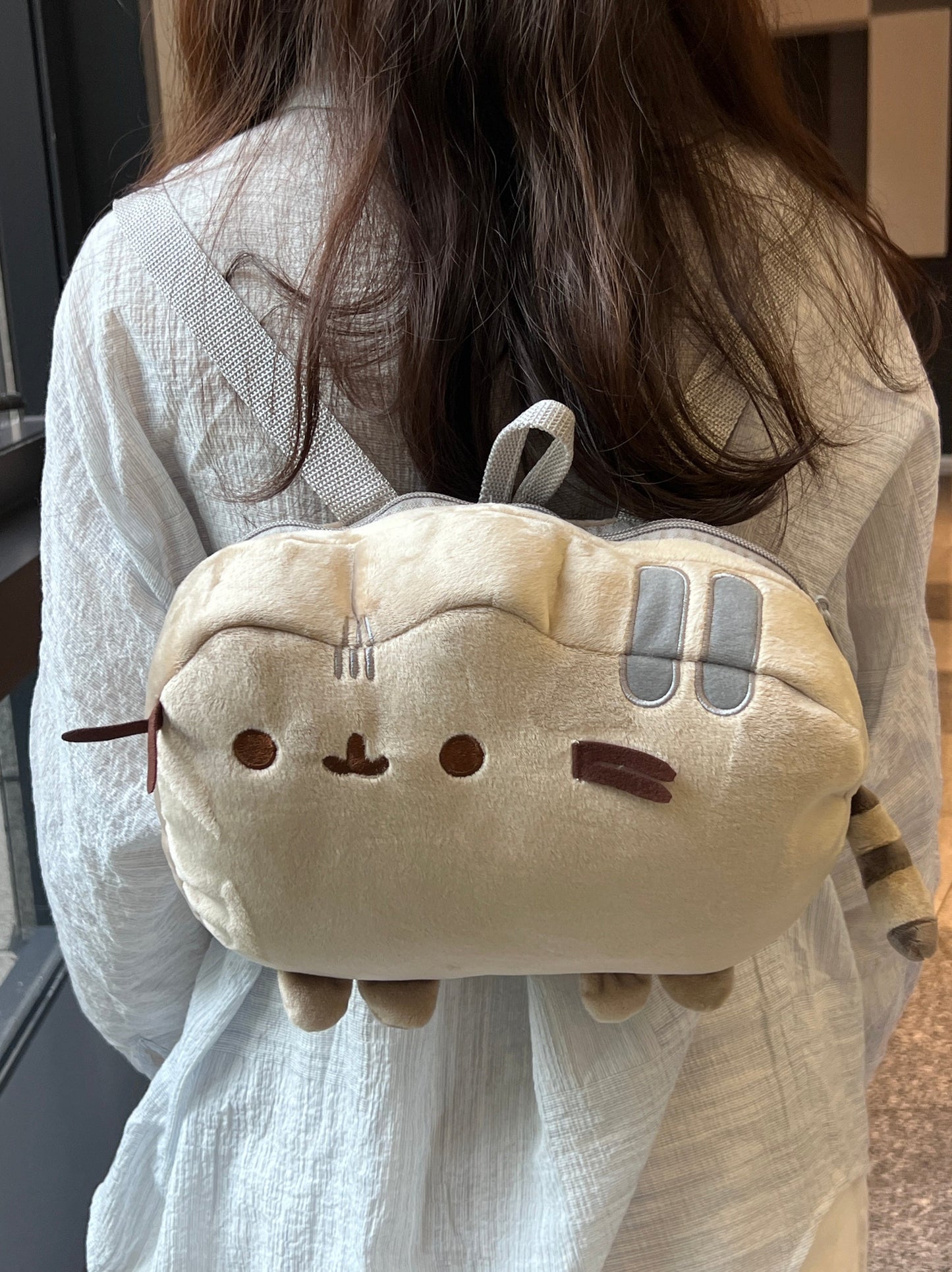 ぷっくり猫ぬいぐるみリュック猫グッズ｜カップルにも人気のモコモコバック