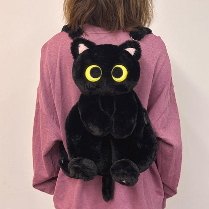 ねこキャラふわもこリュック猫グッズ｜学生・通学・女子向けカートゥーンバッグ