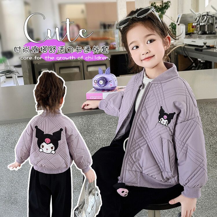 クロミ女の子向けベースボールジャケットアウター