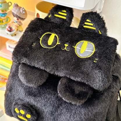 黒ねこ3WAYぬいぐるみバッグ猫グッズ｜リュック・ショルダー・ハンドOK