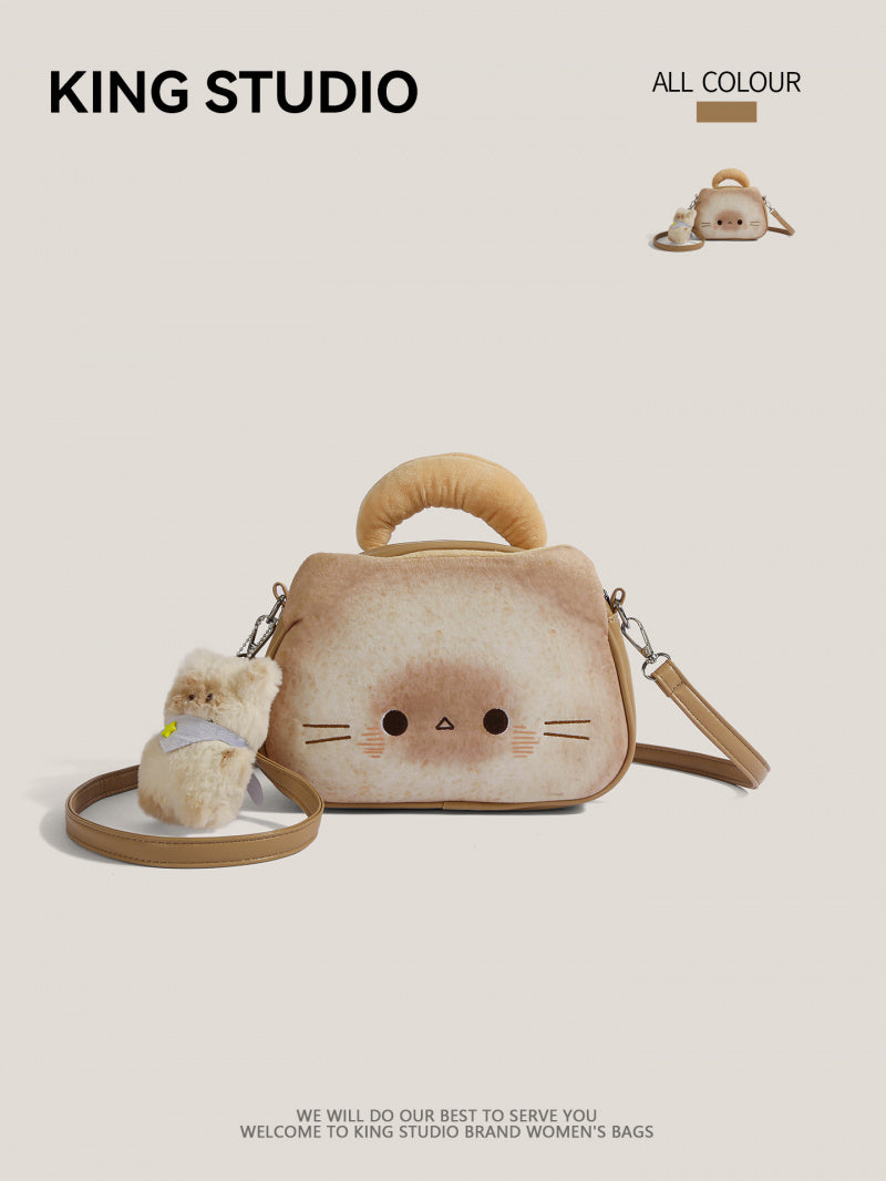 猫好き必見かわいいトーストキャットねこリュック猫グッズ＆トート｜小さめ手提げもOKな個性派多機能バッグ