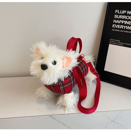 Nishikochi Terrier Plush Shoulder Bag | Super Cute Bag