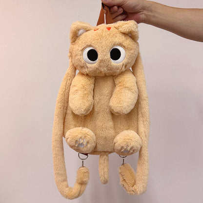 ねこキャラふわもこリュック猫グッズ｜学生・通学・女子向けカートゥーンバッグ