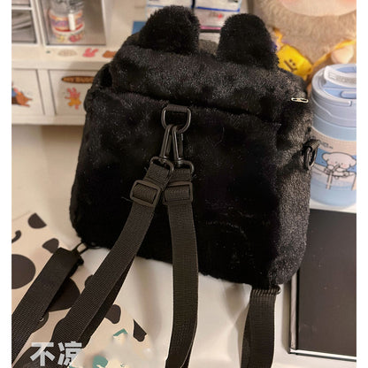 黒ねこ3WAYぬいぐるみバッグ猫グッズ｜リュック・ショルダー・ハンドOK