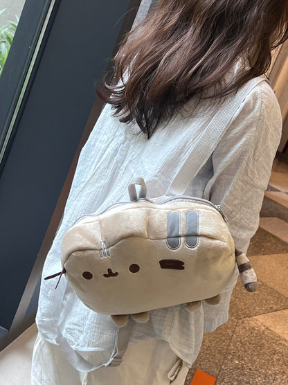ぷっくり猫ぬいぐるみリュック猫グッズ｜カップルにも人気のモコモコバック