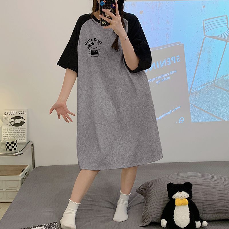大人可愛いちいかわハローキティルームウェア夏用半袖大きいサイズパジャマ