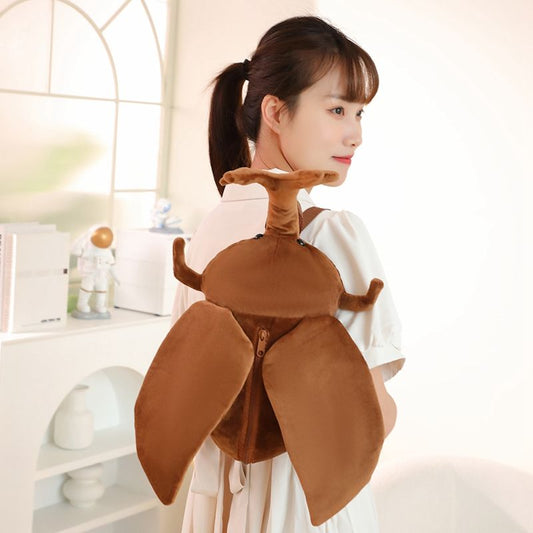 昆虫ぬいぐるみリュックサック小銭入れカブトムシクワガタかわいいバッグ誕生日プレゼント