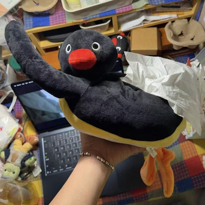 【お部屋に癒やし】ピングーの吊り下げ式ぬいぐるみ紙巾ケース