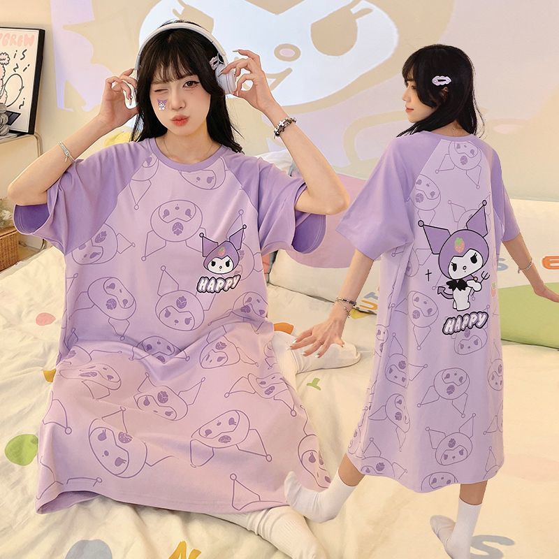 大人可愛いちいかわハローキティルームウェア夏用半袖大きいサイズパジャマ