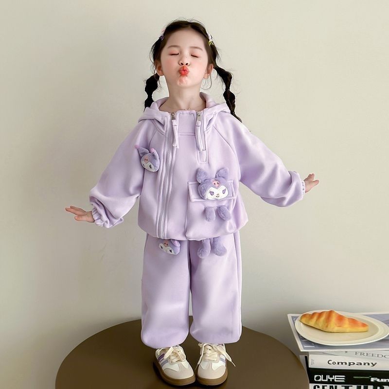 クロミ女の子向けいちご柄おしゃれ子供服2点セット