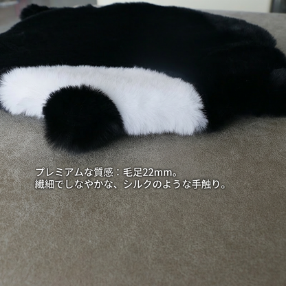 猫型ふわふわ厚手クッションラビットファー風チェアパッド自分へのご褒美ギフトにも最適