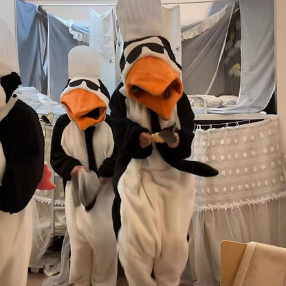 おもしろペンギン着ぐるみもこもこパジャマ連体服ルームウェア