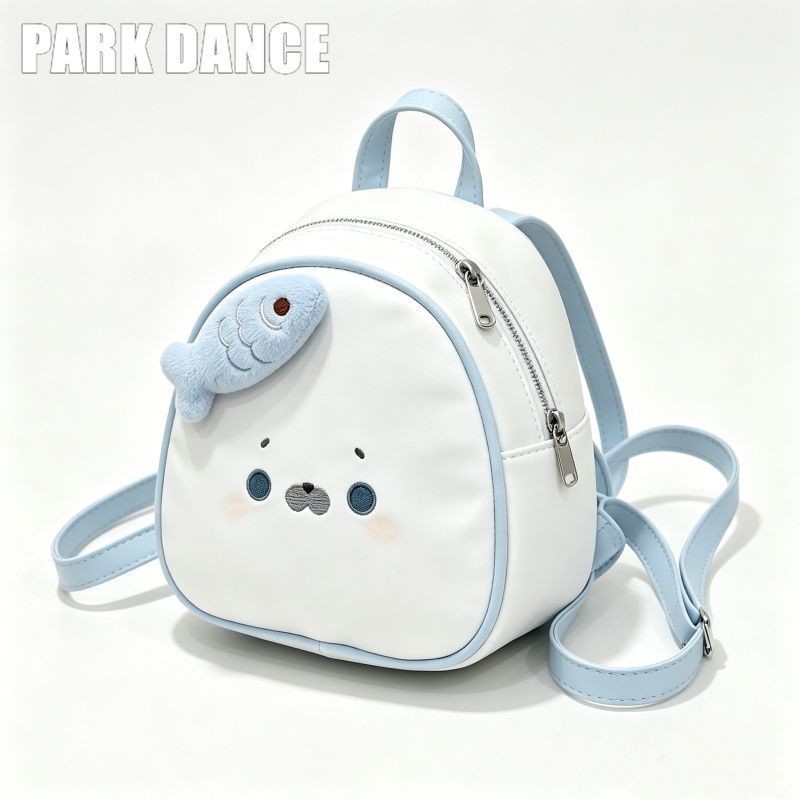 【PARK DANCE】高颜值小鱼玩偶双肩包韩系卡通小海豹背包日常外出女包