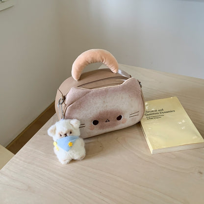 ねこトースト猫グッズキャットショルダーバッグ｜小さめ手提げ＆斜めがけOK