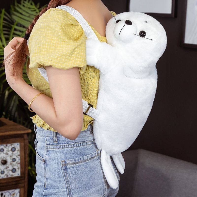 アザラシ バッグ ぬいぐるみ 可愛い レディース リュック コインポーチ