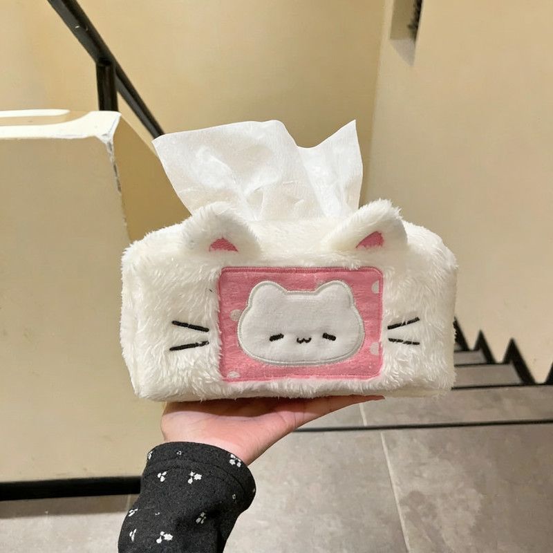 【大人可愛い】猫のぬいぐるみティッシュケース