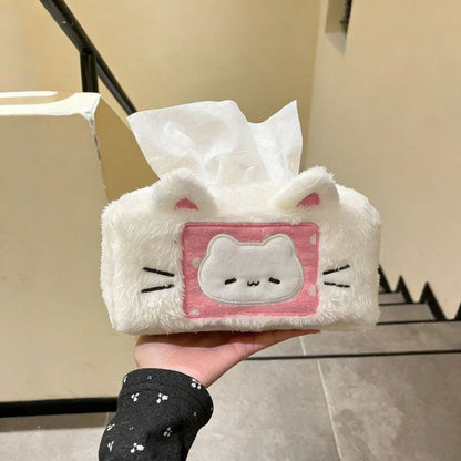 【大人可愛い】猫のぬいぐるみティッシュケース