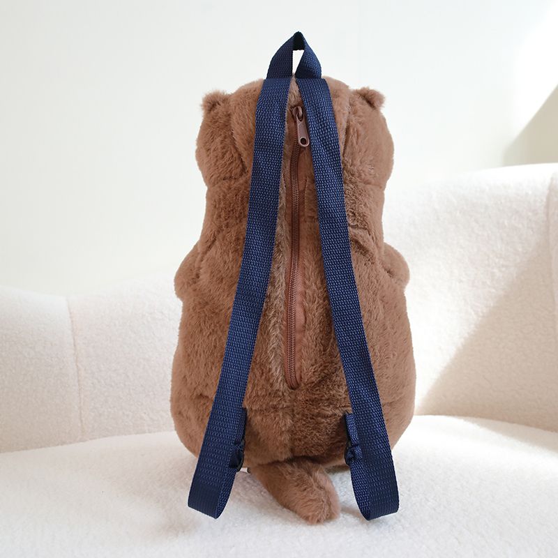 かわいいラッコぬいぐるみリュックミニバッグふわふわ小銭入れプレゼントポーチ