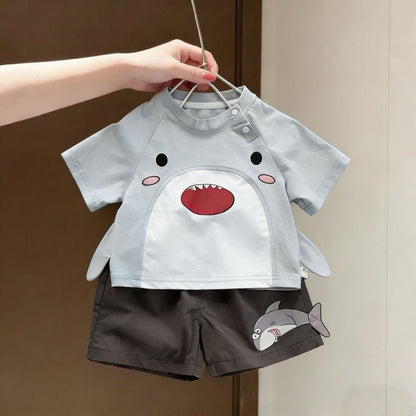 超可愛い!サメさんベビー夏服セット