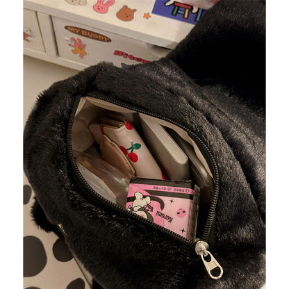 黒ねこ3WAYぬいぐるみバッグ猫グッズ｜リュック・ショルダー・ハンドOK