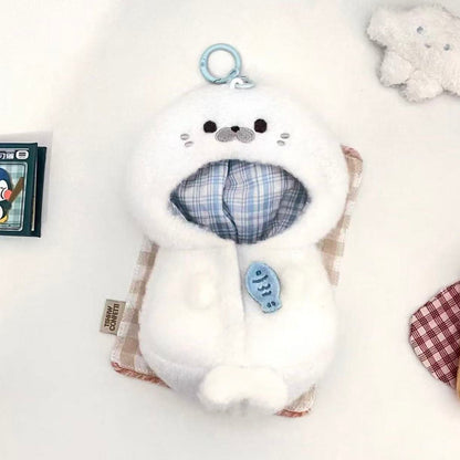 10cmぬいぐるみ用アザラシ着ぐるみケープ超萌えぬい服