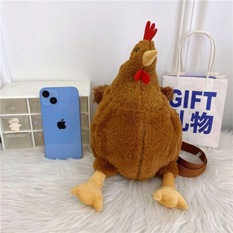 ニワトリぬいぐるみショルダー｜SNS映えユニークバッグ