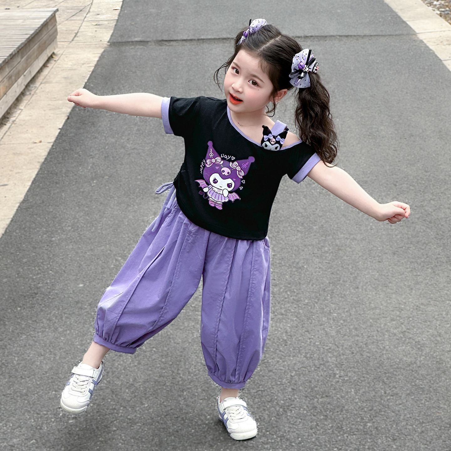 お洒落な韓国風クロミちゃん子供服セット