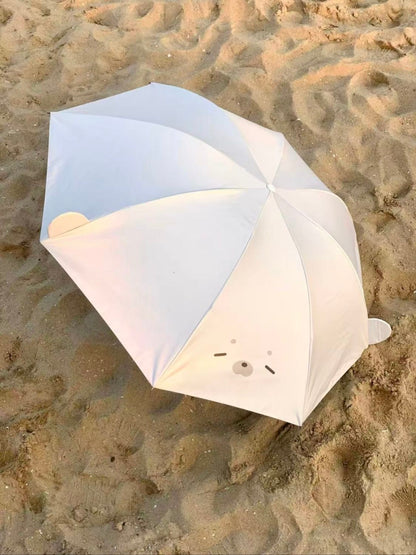 Cute and grown-up folding seal umbrella for all weather conditions 