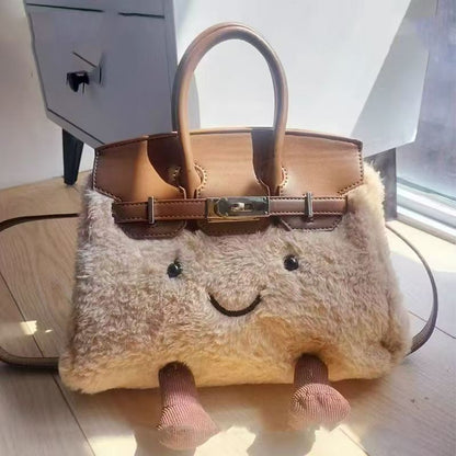 ふわもこケリーバッグ風ショルダー｜秋冬可愛いミニハンド