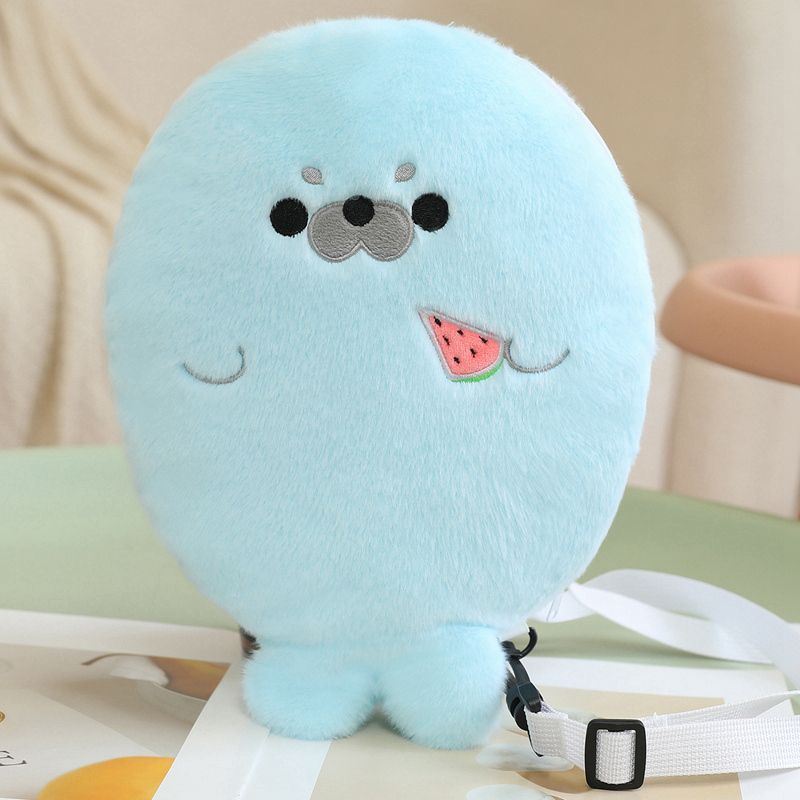 Popular fluffy seal healing-themed shoulder bag! Perfect as a gift