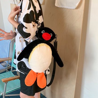 ペンギン＆フィッシュぬいぐるみリュック｜抱っこデザインが可愛い