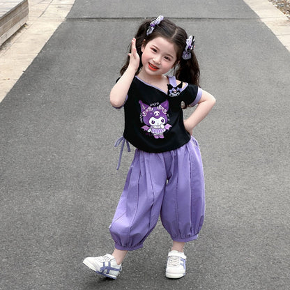 お洒落な韓国風クロミちゃん子供服セット