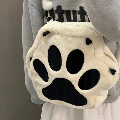 肉球デザインのふわもこ猫グッズリュック｜大容量で可愛い通学バッグ