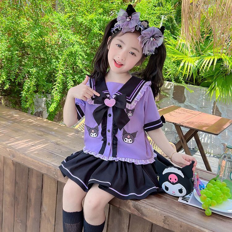 地雷系可愛いキッズクロミ風JKセットアップ