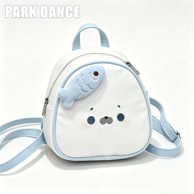 【PARK DANCE】高颜值小鱼玩偶双肩包韩系卡通小海豹背包日常外出女包