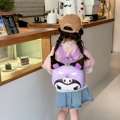2024新款库洛米幼儿园书包男女童双肩包可爱儿童宝宝背包蛋壳卡通
