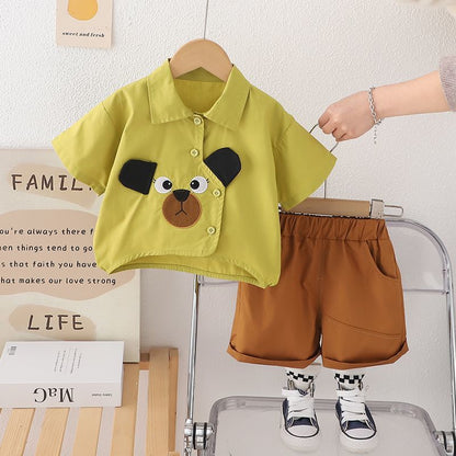【お洒落で可愛い】クマちゃんシャツセット