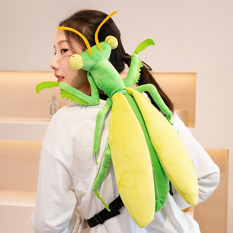 カマキリトンボぬいぐるみバッグリュック小銭入れ可愛い昆虫バッグ誕生日プレゼント